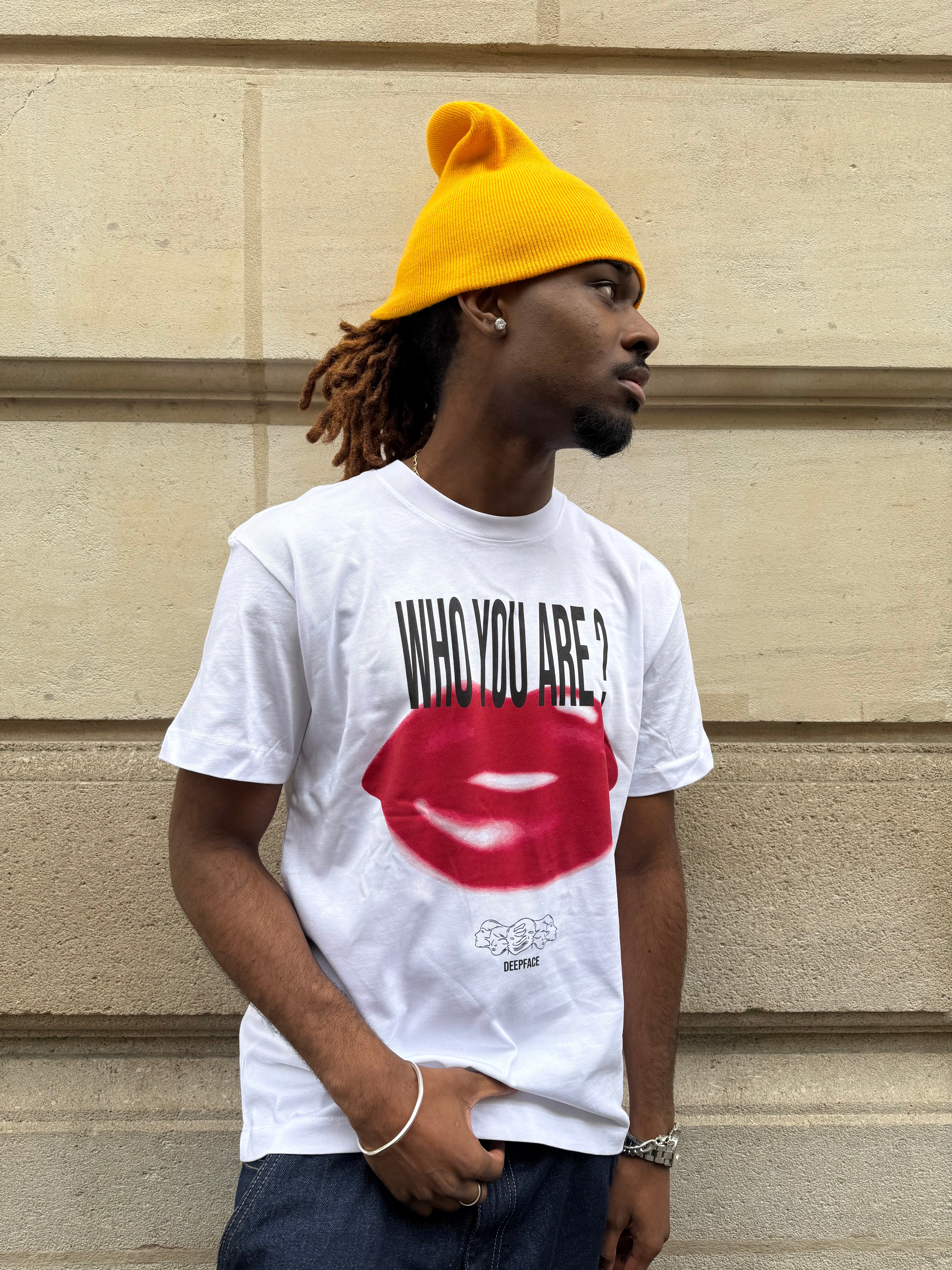 “WHO YOU ARE ?” [White] Tee